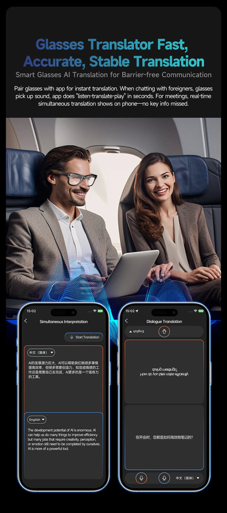 GUHUAVMI Smart Glasses for Men – 8MP Camera | WiFi | Bluetooth | AI Features | IP65 Waterproof