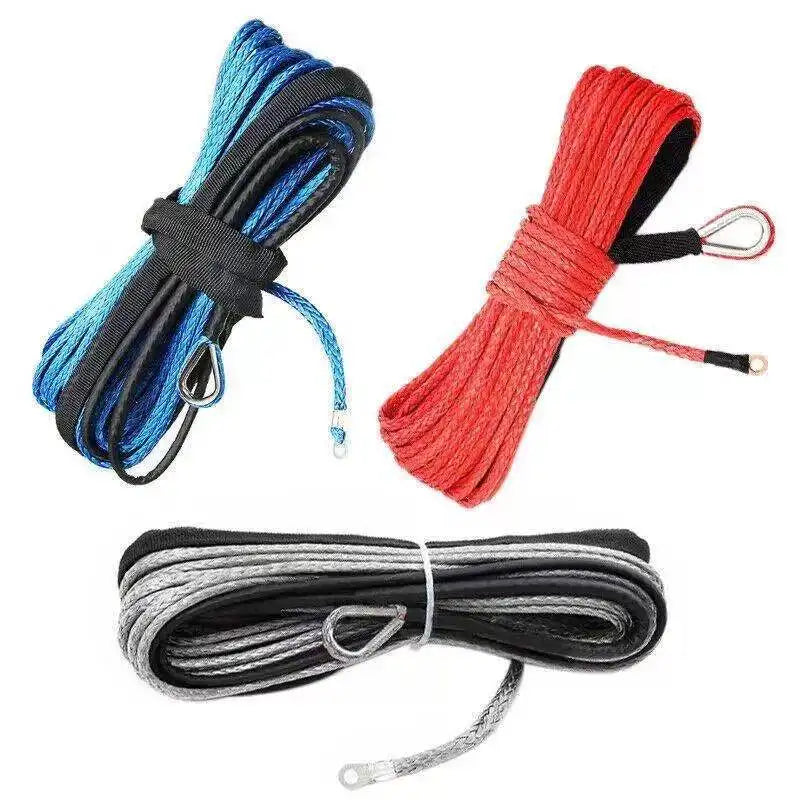 15M Synthetic Winch Rope β 10,000LBS Recovery Cable (5mm) for 4WD, ATV, SUV, Truck, Boat