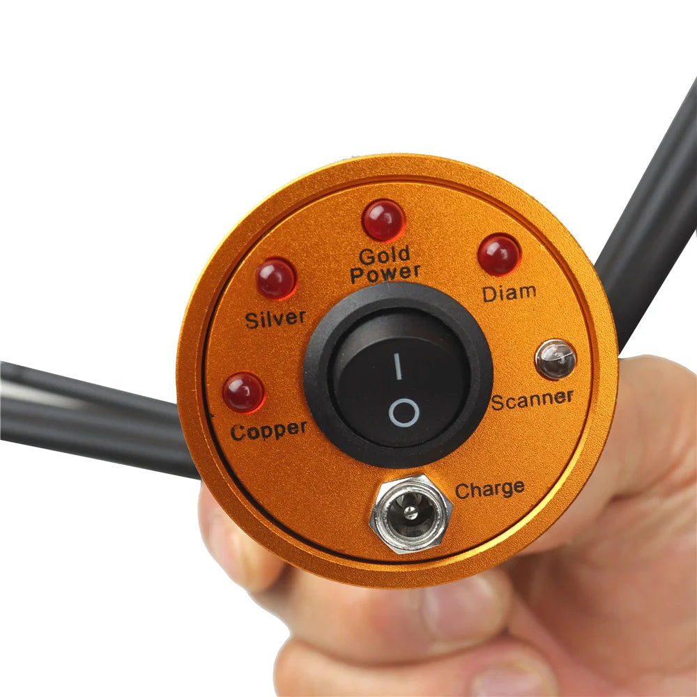 AKS 6-Antenna Long-Range Underground Detector – Detect Gold, Silver, Copper, Gems & Diamonds (Up to 800m Range / 12M Depth)