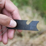 2-Pack Stainless Steel Fire Starter Keychains β Portable Survival Flint & Steel Set thumbnail 2