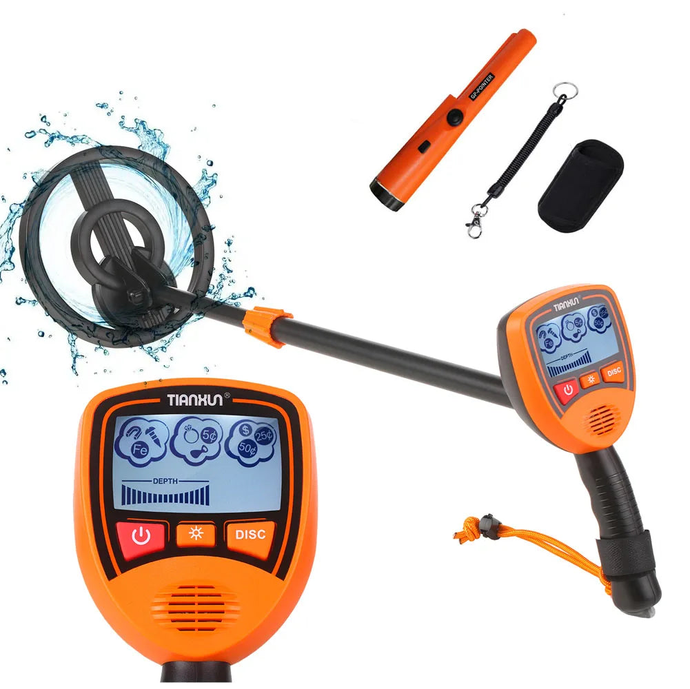 MD-1012 Kids Metal Detector β Lightweight Gold & Treasure Finder with LCD Display, Adjustable Height, and Audio Alerts