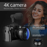 G-Anica 4K Compact Digital Camera – 48MP Vlogging Camera with Flip Screen, Wide-Angle & Macro Lens, WiFi, PC Webcam Mode thumbnail 2