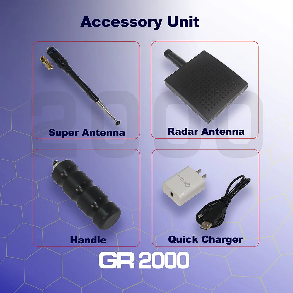GR2000 Long Range Gold, Gem & Diamond Detector – Advanced Digital Laser & Ionic Targeting System