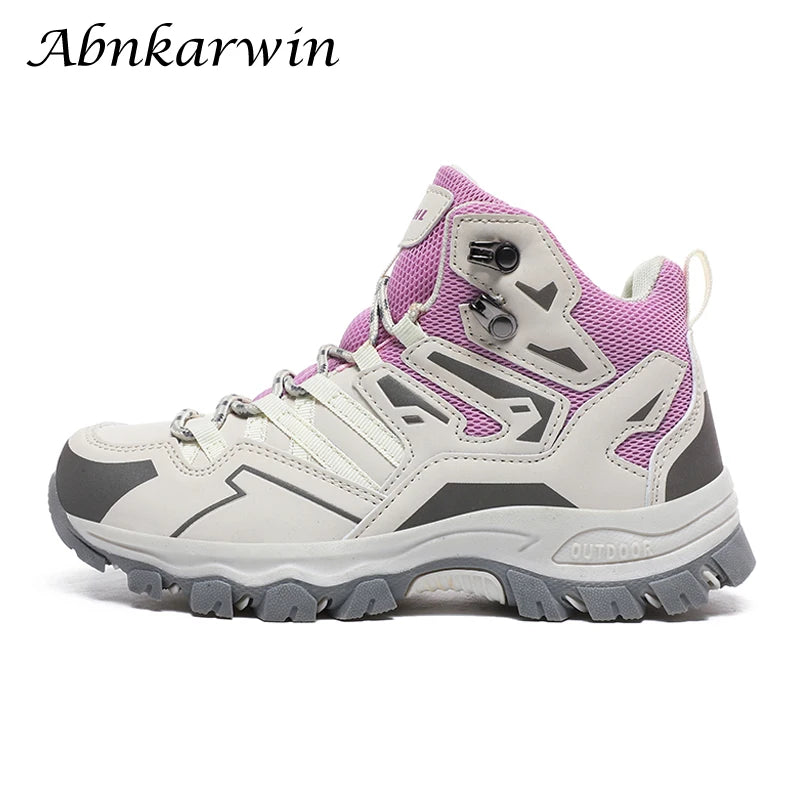 Women's Ankle Hiking Boots – Lightweight Trekking Shoes for Mountain & Trail