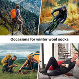 5 Pairs Men’s Merino Wool Hiking Socks – Warm, Moisture-Wicking Winter Crew Socks for Outdoor & Casual Wear (US Size 7–13) thumbnail 5