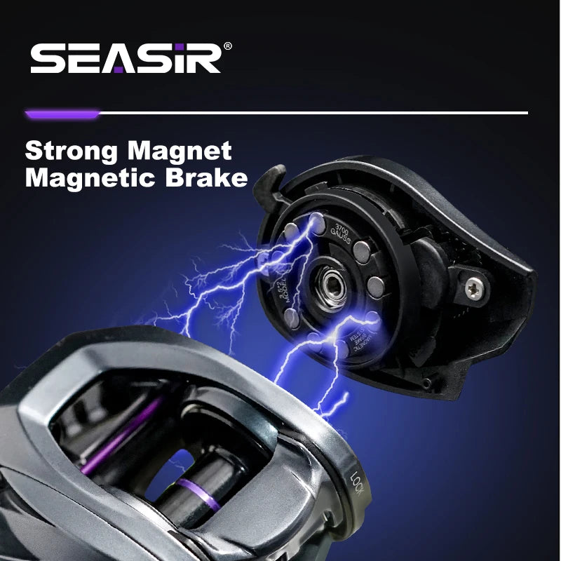 Seasir ZERO-VX Ultralight BFS Baitcasting Reel – 133g, 7.6:1 Gear Ratio, 6+1BB, Max Drag 4kg | Fresh & Saltwater Fishing Reel