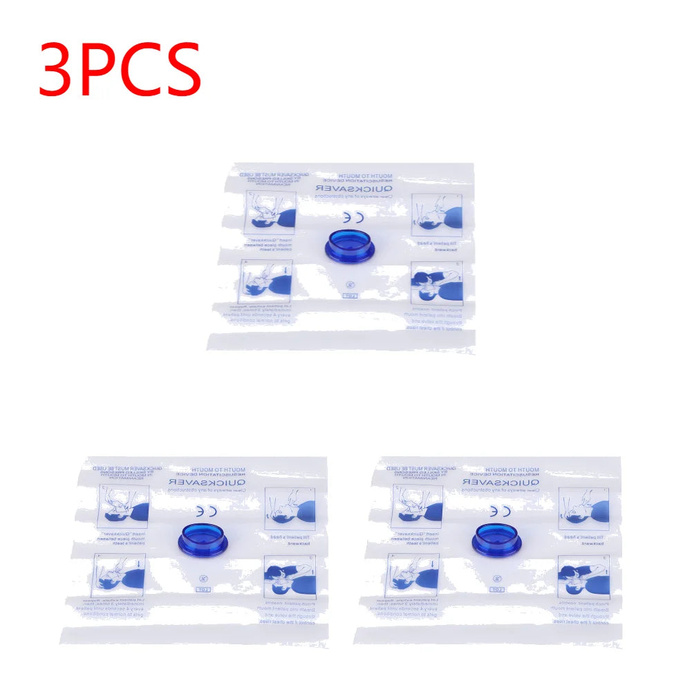 Disposable CPR Face Shield – Emergency Breathing Barrier Mask for First Aid & Training (1–10 Pack)