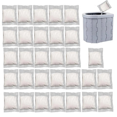 30-Pack Portable Toilet Absorbent Gel Powder – Eco-Friendly Waste Solidifier & Deodorizer for Camping, Travel & Emergency Use