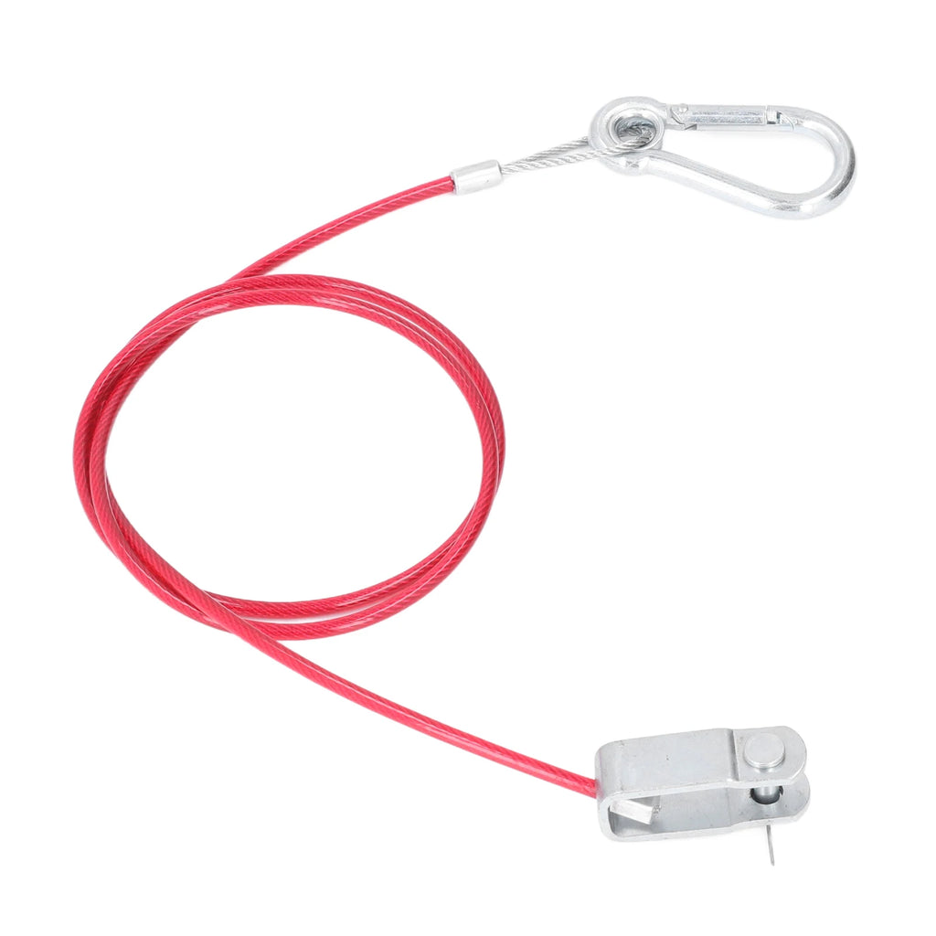 3.3ft Universal Trailer Safety Breakaway Cable – Anti-Drop Stainless Steel with Carabiner & Ring