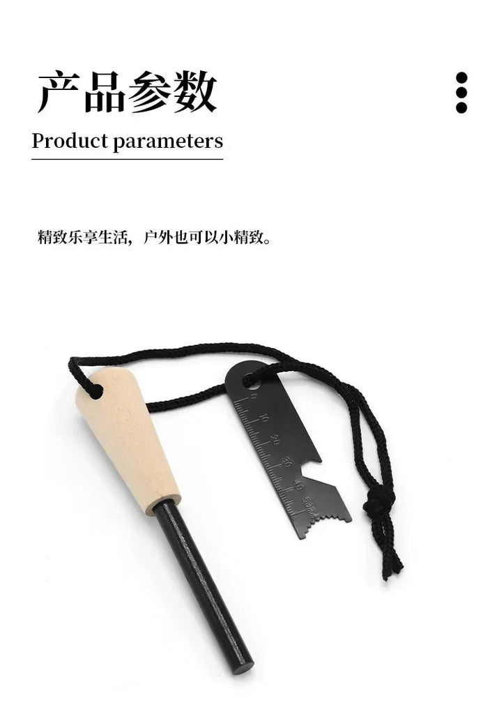 Bear Grylls Magnesium Fire Starter – Emergency Flint Rod & Firesteel Kit for Camping & Survival