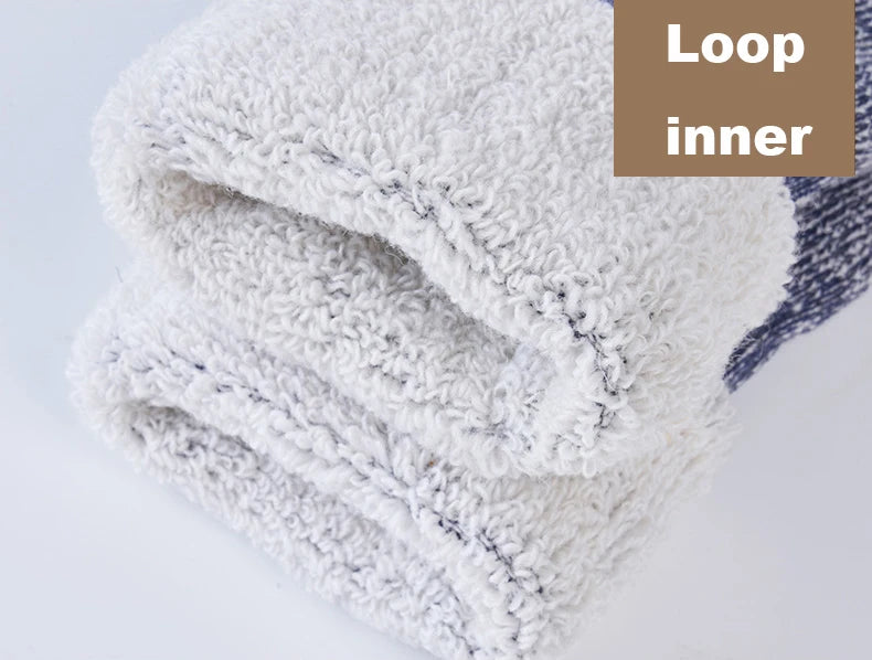 Men’s Merino Wool Thermal Socks – Thickened Winter Hiking & Mountaineering Socks | Breathable, Cushioned, Odor-Resistant