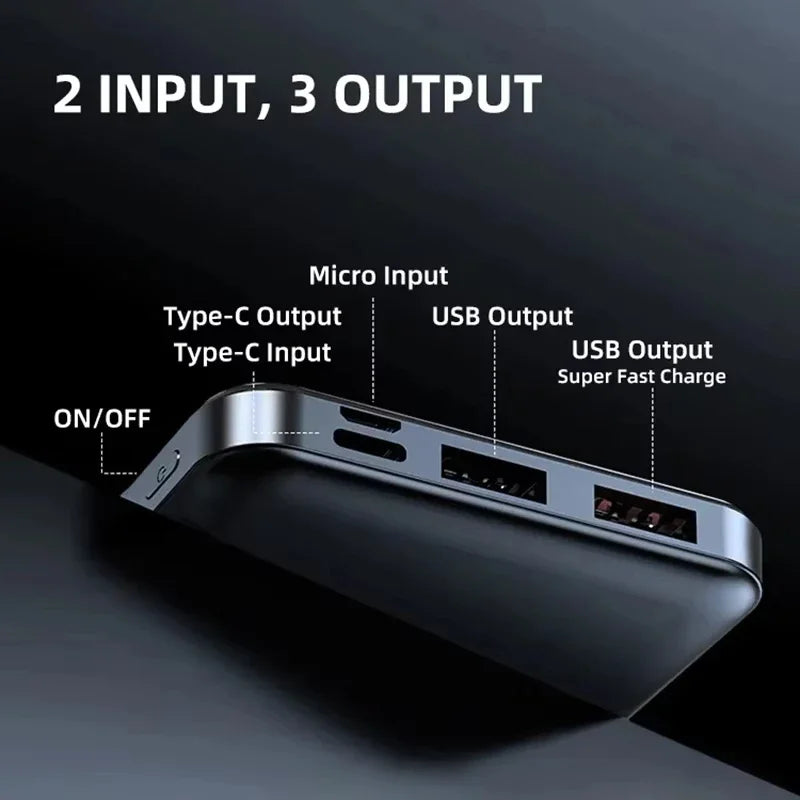 VIVO 120W 50000mAh Power Bank – Ultra High-Capacity Fast Charger with LED Display & Dual USB Output