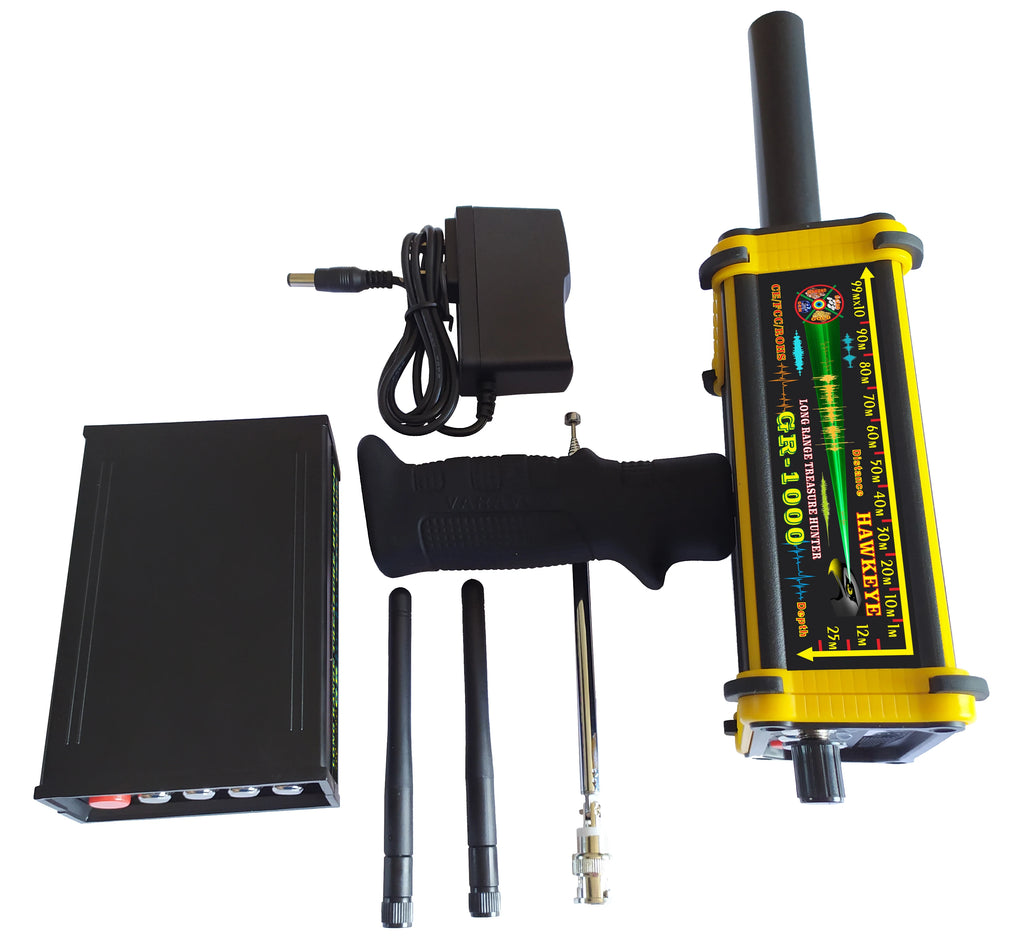 Black Hawk HAWKEYE GR1000 Long Range Deep Search Detector – Gold, Silver, Copper, Gemstones & Diamonds (Up to 30M Depth / 1000M Range)