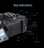 Ordro G700 4K Digital Camera – 12x Optical Zoom Camcorder for Photography & Vlogging thumbnail 21