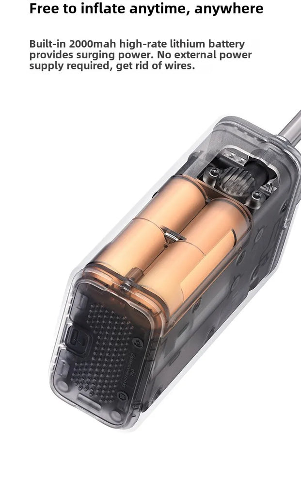 Xiaomi Mijia Air Pump 2 – Portable Tire Inflator with Digital Pressure Detection, 150 PSI, 2000mAh Rechargeable Battery