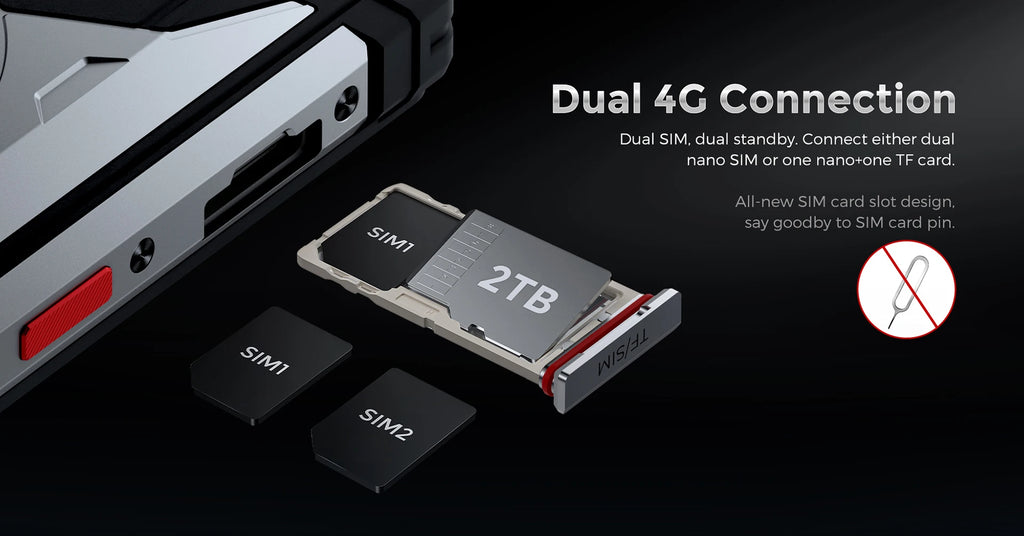 FOSSiBOT F102 Rugged Smartphone – 16500mAh Battery, 20GB+256GB, Android 13, 120Hz 6.58" FHD+ Display, Helio G99, 108MP Camera, NFC