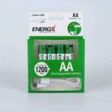 TDRFORCE AA/AAA 1.5V USB Rechargeable Lithium Batteries – 2600mWh/750mWh (4-Pack, CE Certified) thumbnail 8