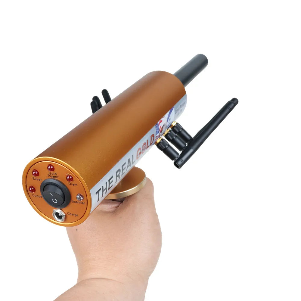 AKS 6-Antenna Long-Range Underground Detector – Detect Gold, Silver, Copper, Gems & Diamonds (Up to 800m Range / 12M Depth)
