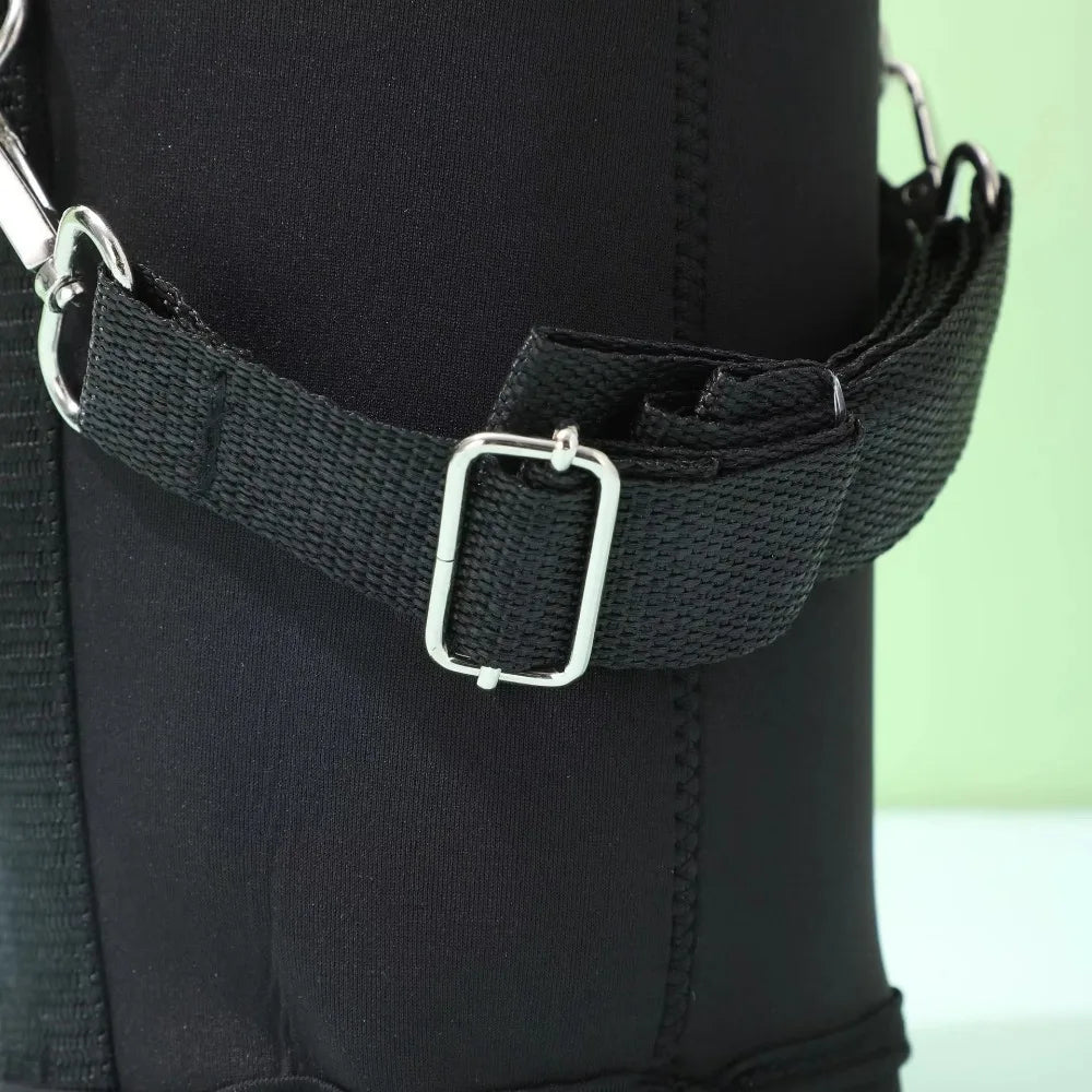 Portable Thermal Water Bottle Bag – Large Capacity Sleeve with Adjustable Shoulder Strap (Black)