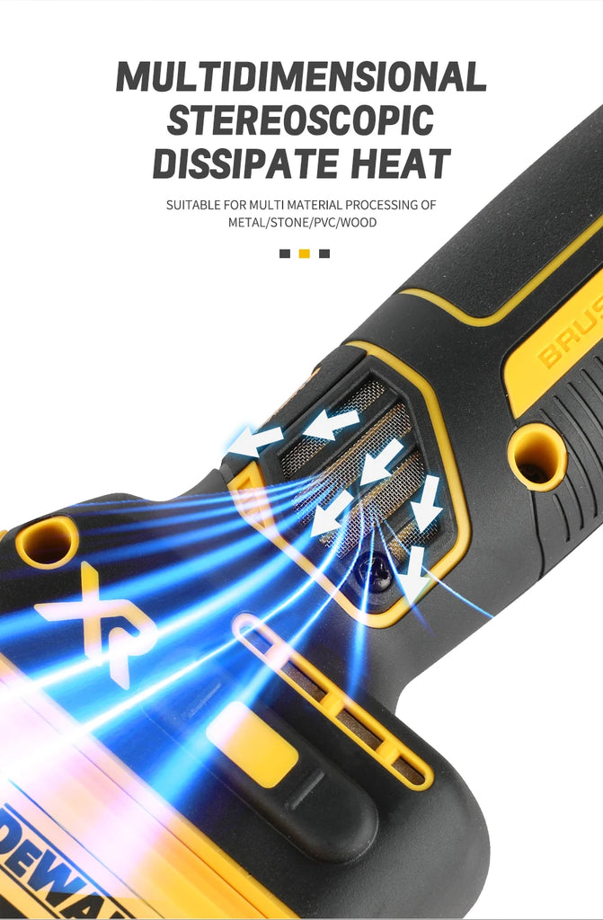 DeWalt 125mm Cordless Brushless Angle Grinder