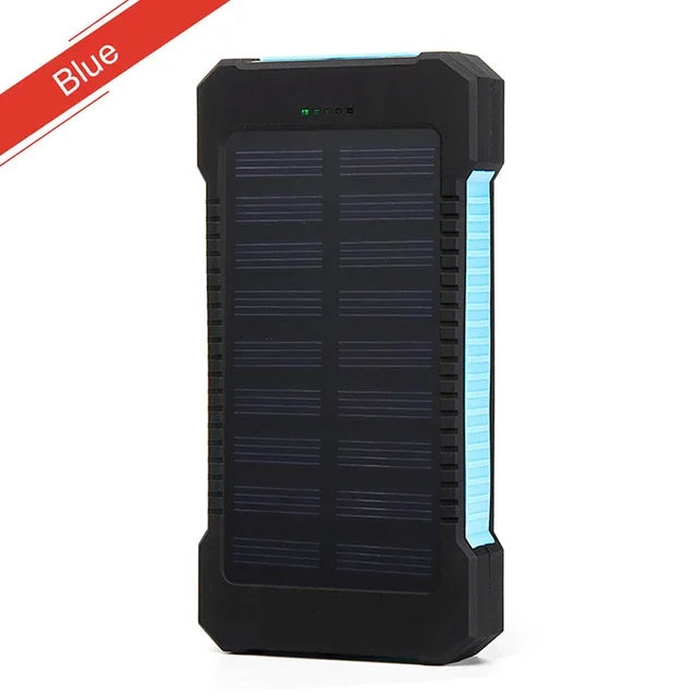 200,000mAh Solar Power Bank β Heavy-Duty Outdoor Backup Charger with Dual USB, LED Flashlight & Compass