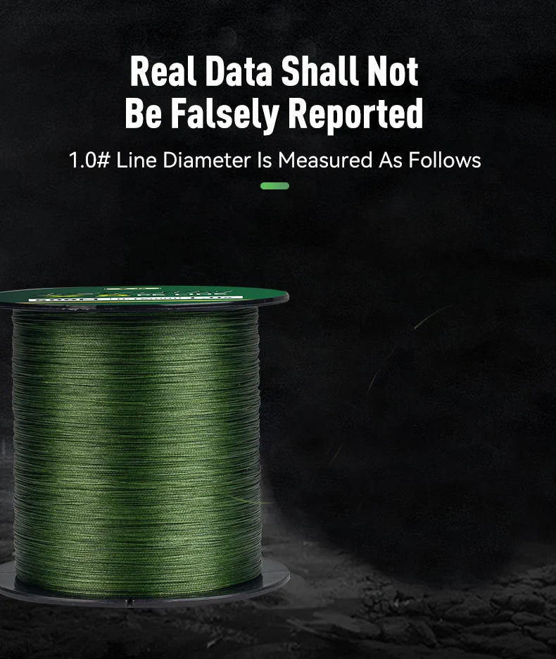 LEYDUN 500m 8-Strand Braided PE Fishing Line – Ultra Strong, Smooth & Durable Multifilament Line
