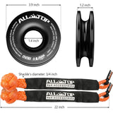48,300 lbs Synthetic Soft Shackle & 66,000 lbs Recovery Ring Set – Heavy-Duty Off-Road Winch Recovery Kit (2 PCS) thumbnail 2