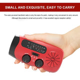 Multifunctional Emergency Solar Hand Crank Radio – AM/FM/WB NOAA Weather Radio with 2000mAh Power Bank & LED Flashlight thumbnail 2