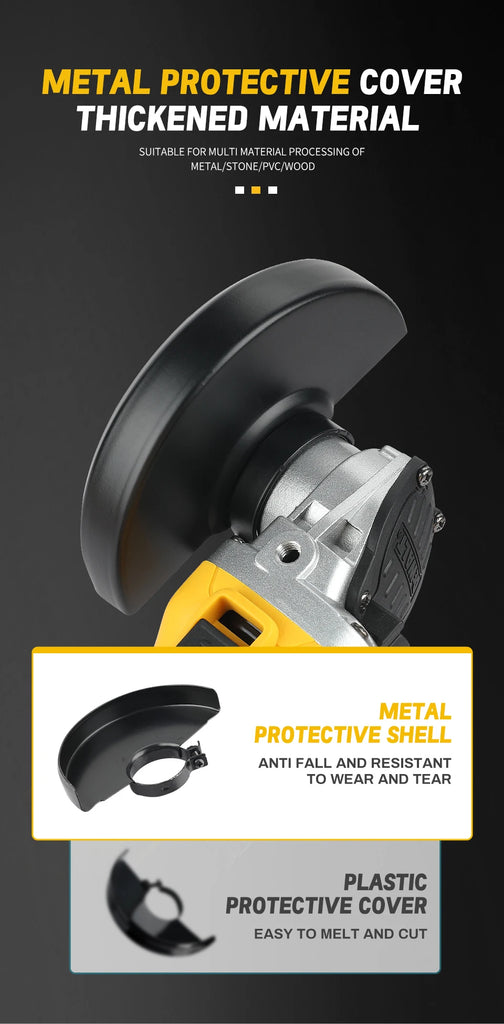 DeWalt 125mm Cordless Brushless Angle Grinder