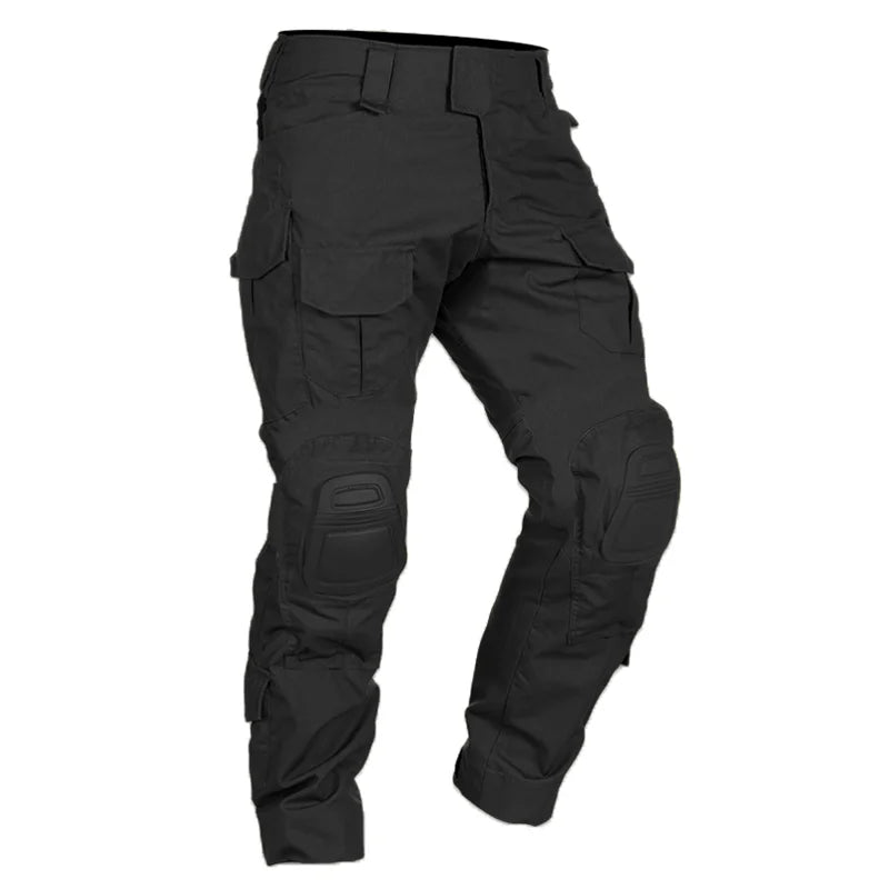 Men’s Tactical Combat Pants with Knee Pads – Camouflage Military-Grade Cargo Trousers for Hunting, Trekking & Outdoor Survival