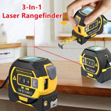 3-in-1 Digital Laser Rangefinder with 5M Tape Measure & LCD Display – 40m/60m Distance Measuring Tool thumbnail 2