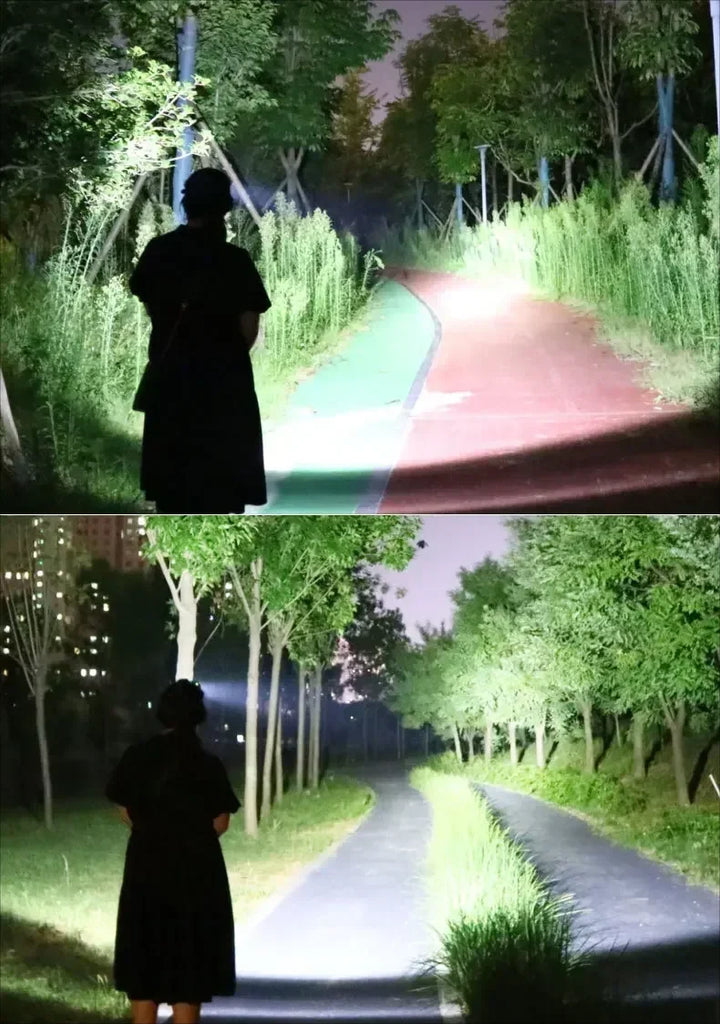 Ultra-Bright XHP360 LED Rechargeable Headlamp – 55,000,000 Lumens | 5000M Long-Range Beam | USB-C Powered