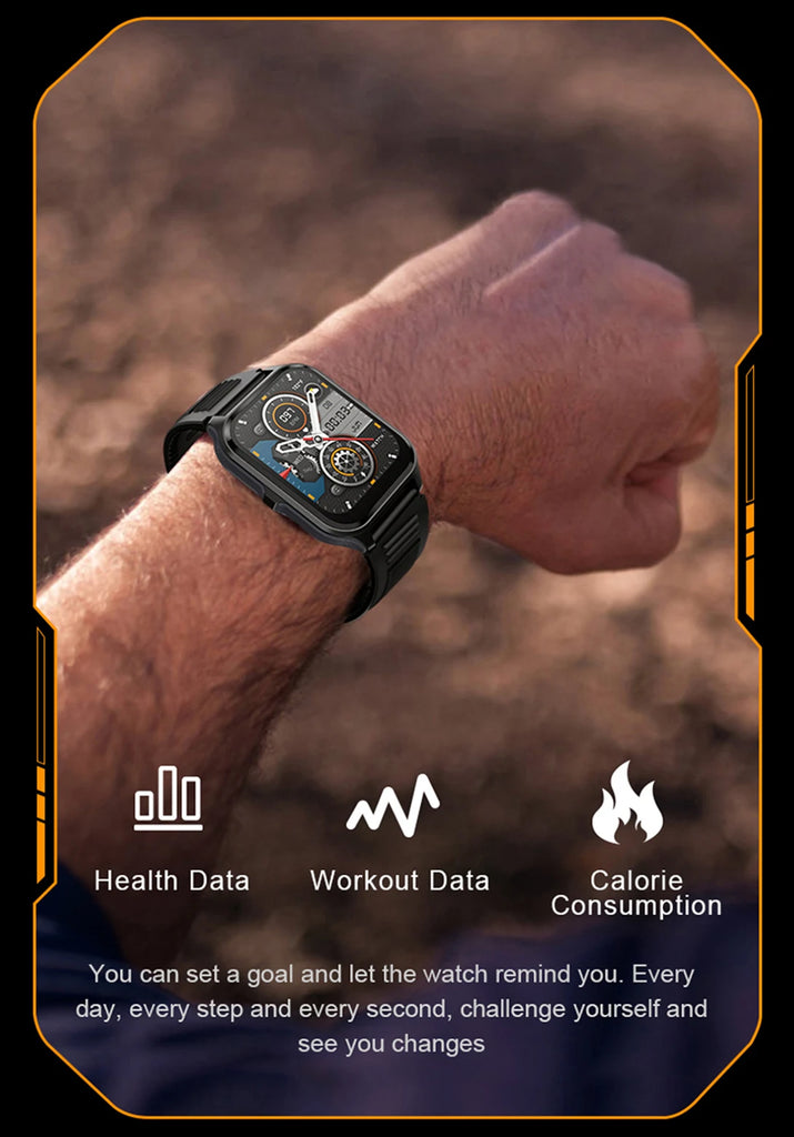 COLMI P73 Military Outdoor Smartwatch – 1.9" Display, Bluetooth Calling, 100+ Sport Modes, IP68 Waterproof