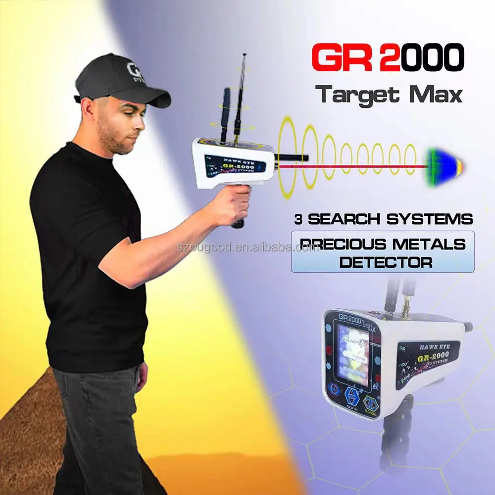 GR2000 Long-Range Gold & Diamond Detector β High Sensitivity Multi-Frequency Treasure Scanner (Newest Version)