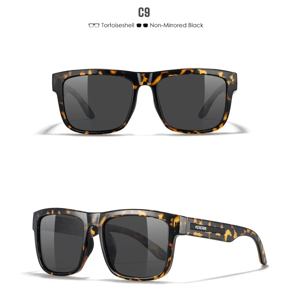 KDEAM Polarized Sunglasses – White Frame UV400 Protection