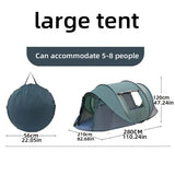 Quick-Open Pop-Up Tent for 5–8 People – Waterproof Hand-Throw Camping & Boat Tent (4-Season, Double Layer) thumbnail 25