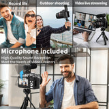 NBD 64MP Digital Camera – 16X Optical Zoom, 5K Video, WiFi & App Control, 180° Flip Screen thumbnail 6