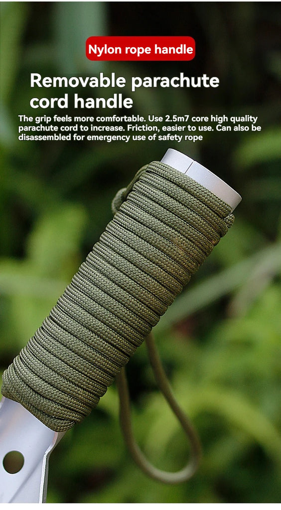 6-in-1 Military Folding Shovel with Pickaxe – Compact, Multi-Tool Survival Spade with Carry Case