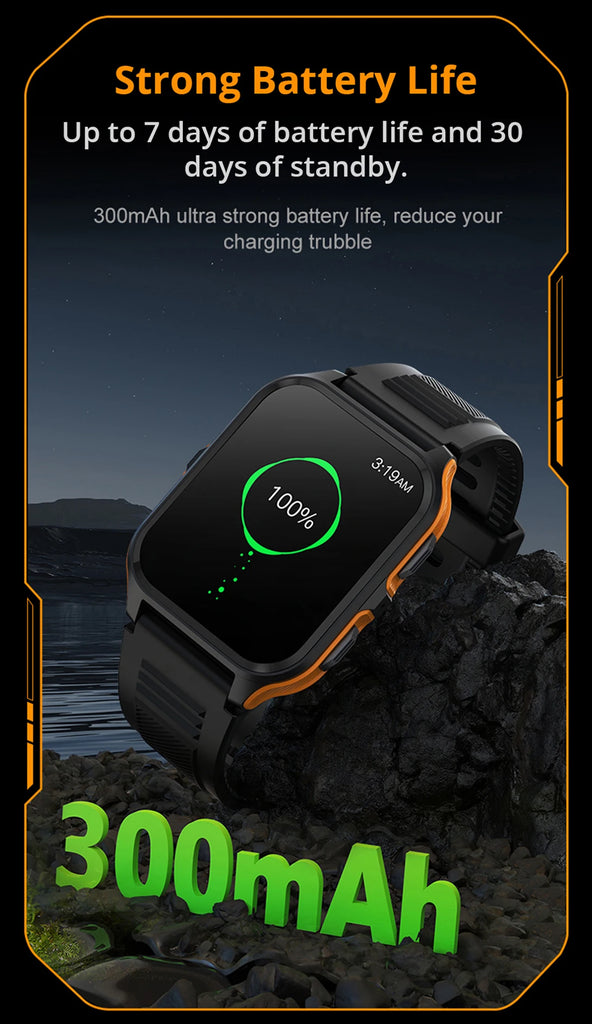 COLMI P73 Military Outdoor Smartwatch – 1.9" Display, Bluetooth Calling, 100+ Sport Modes, IP68 Waterproof