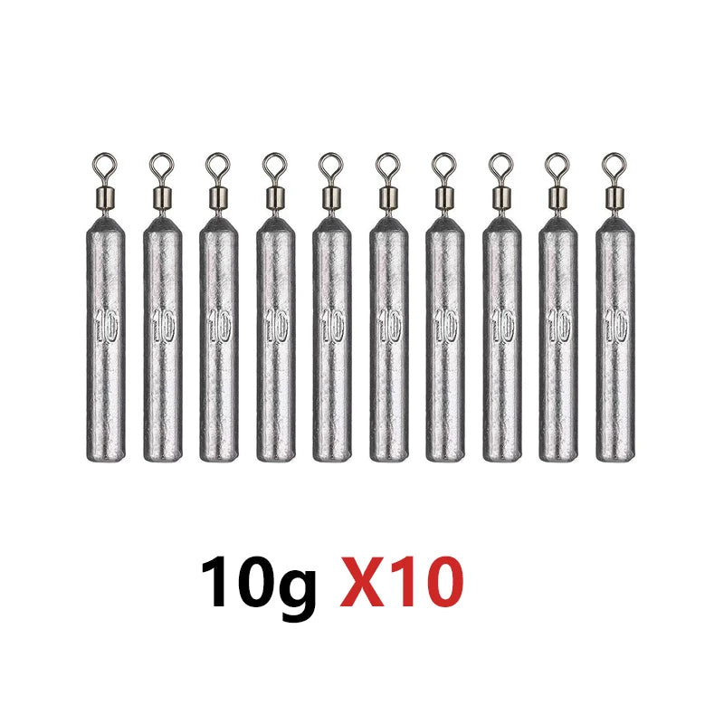 10pcs Fishing Sinkers Set (3.5gβ20g) | Precision Lead Weights for Carp Fishing & Magnet Fishing β Durable Tackle Accessories