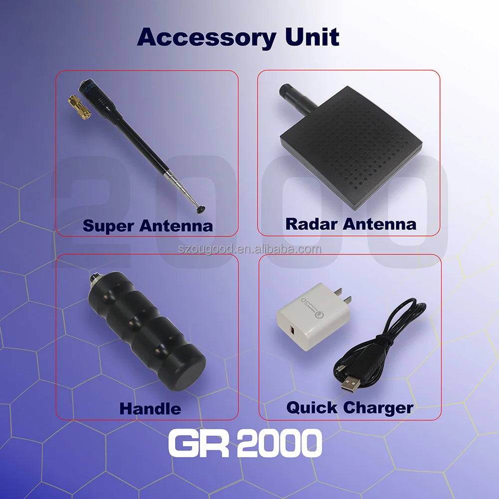 GR2000 Long-Range Gold & Diamond Detector β High Sensitivity Multi-Frequency Treasure Scanner (Newest Version)