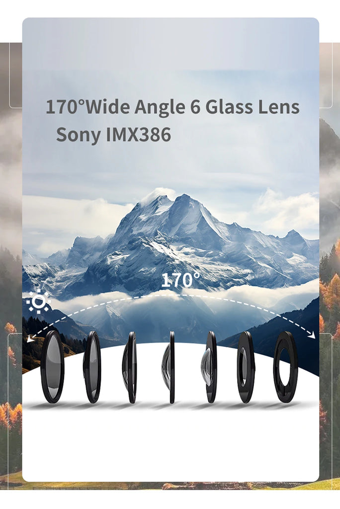 CERASTES V9 4K Ultra HD WiFi Action Camera – Dual Screen, Waterproof, Remote Control, EIS Stabilization