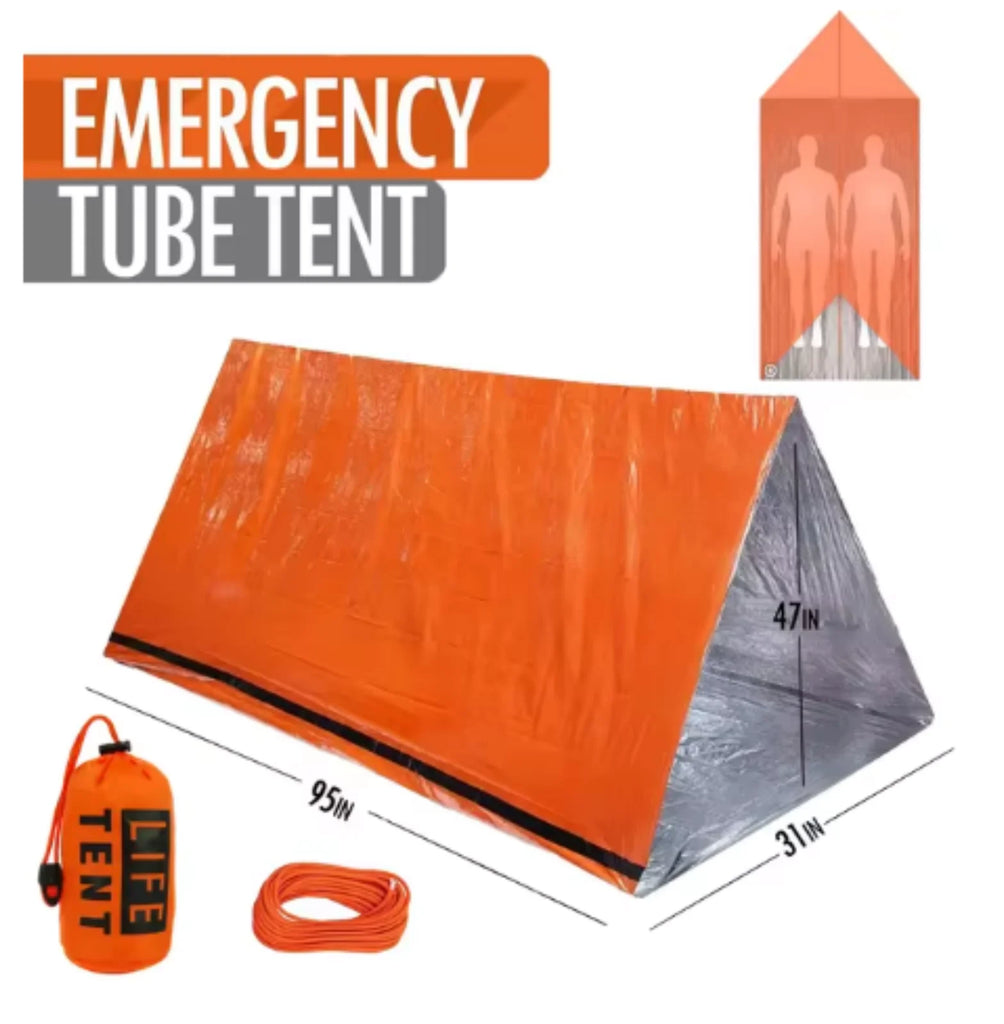 2-Person Emergency Survival Tent – Lightweight, All-Weather Shelter for Emergencies