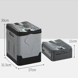 Portable Folding Travel Toilet – Anti-Odor Emergency Potty for Car, Camping, and Outdoor Use (Black/Grey) thumbnail 6