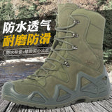 Men’s Tactical Combat Hiking Boots – Waterproof Nylon & Suede Outdoor High Tops for Work, Climbing & Trekking thumbnail 24
