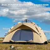 4-Person Automatic Pop-Up Tent – Waterproof & UV-Resistant Shelter for Camping, Fishing & Beach | Pakicetus thumbnail 8
