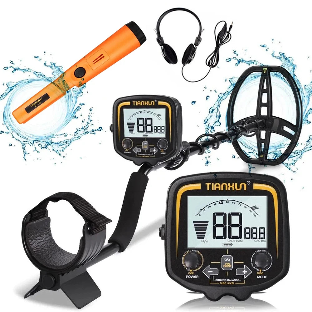 TX-850 High-Precision Underground Gold Metal Detector with TC-110 Pinpointer – Deep Detection Technology