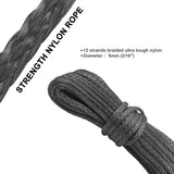 15M Synthetic Winch Rope β 10,000LBS Recovery Cable (5mm) for 4WD, ATV, SUV, Truck, Boat thumbnail 17
