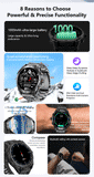 GUHUAVMI Professional GPS Outdoor Smartwatch – Military Grade, 1000mAh Battery, 10ATM Waterproof thumbnail 8