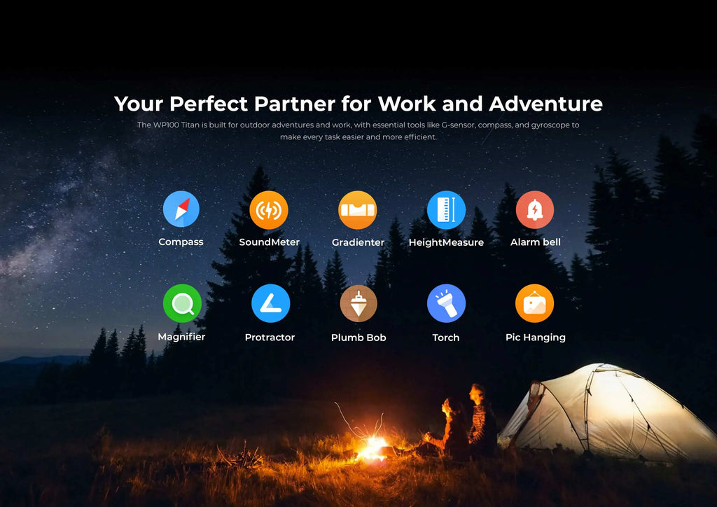 OUKITEL WP100 Titan Rugged Smartphone β 33,000mAh Battery, 200MP Camera, Built-in Projector, 66W Fast Charging, IP68 Waterproof